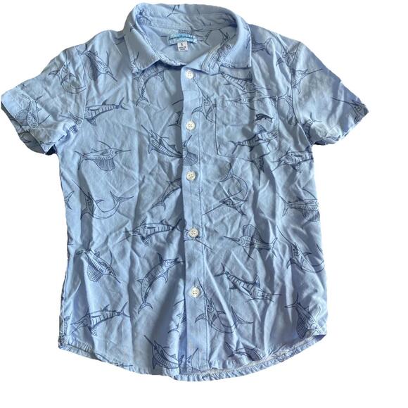 Tommy Bahama Other - Boys Tommy Bahama Button Up Shirt Swordfish Size 5